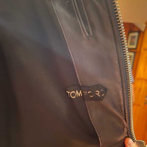 Tom Ford leather biker jacket. - Picture 3 of 3